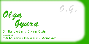 olga gyura business card